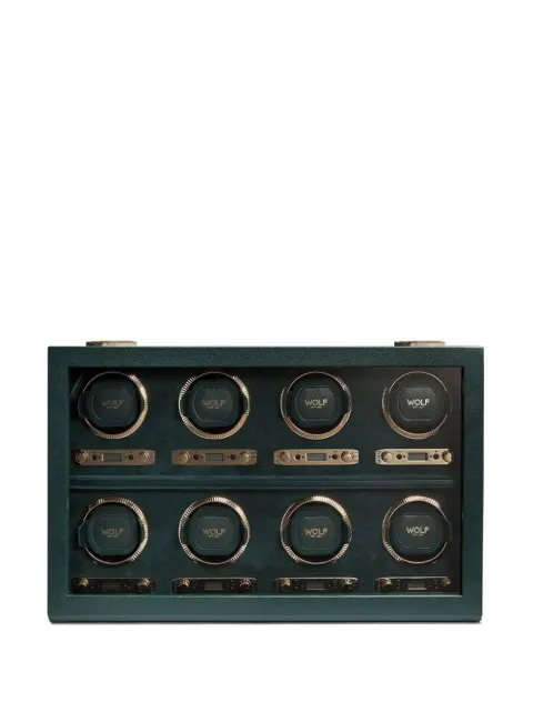 WOLF British Racing 8pc watch winder Green W792541