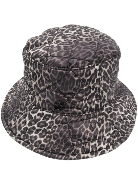 Maison Michel leopard-print bucket hat Brown 2422013002