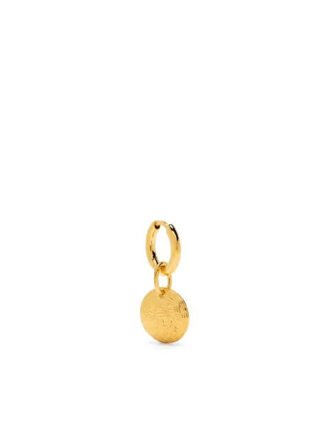Maria Black Tan Huggie Earring Gold 100914YG8
