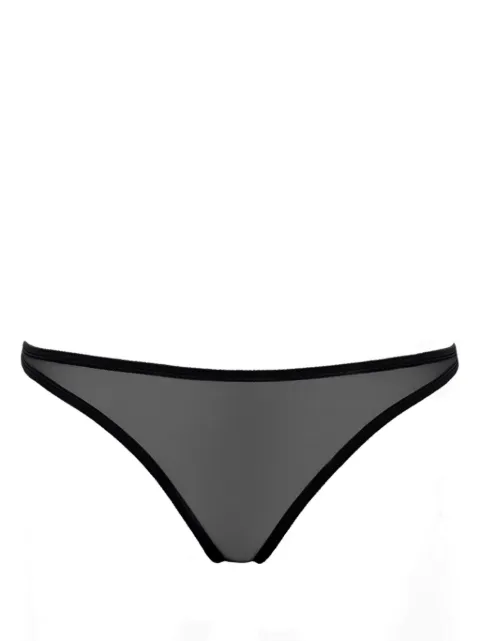 ERES Promesse sheer mesh tanga briefs Black 610539