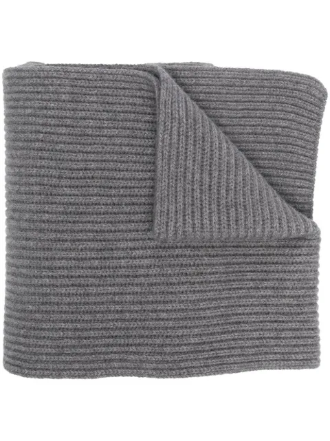 Malo ribbed cashmere scarf Grey UTW097F1A14