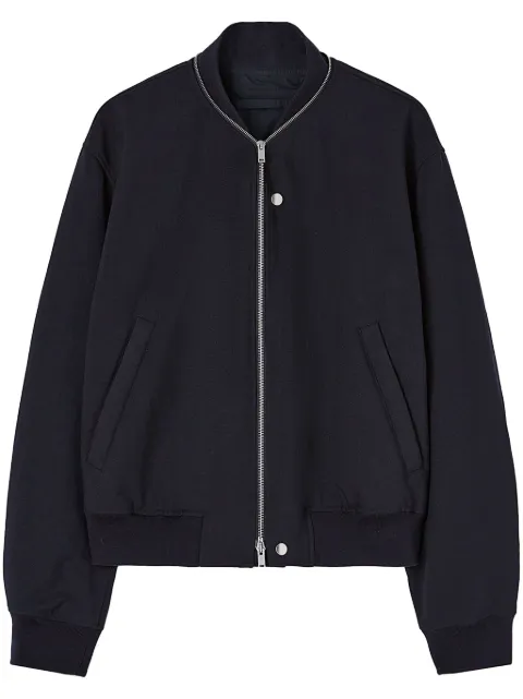 Jil Sander zip-up bomber jacket Blue J23BN0004J70018