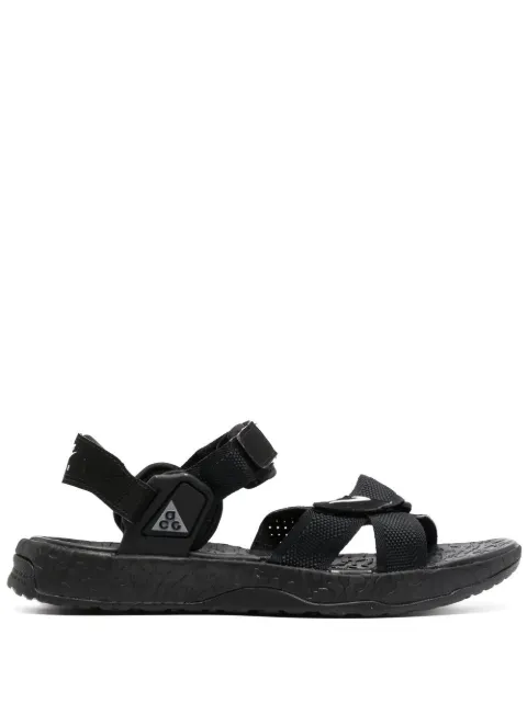 Nike swoosh-logo detail sandals Black DO8951