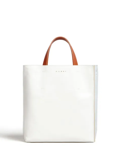 Marni Soft colour-block tote bag White SHMP0018U1P2644