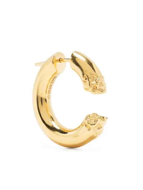 Maria Black Terra 24 textured hoop earring Gold 100900YG24