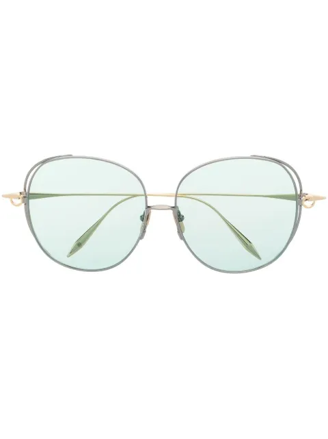 Dita Eyewear Arohz oversize round-frame sunglasses Gold DTS156A