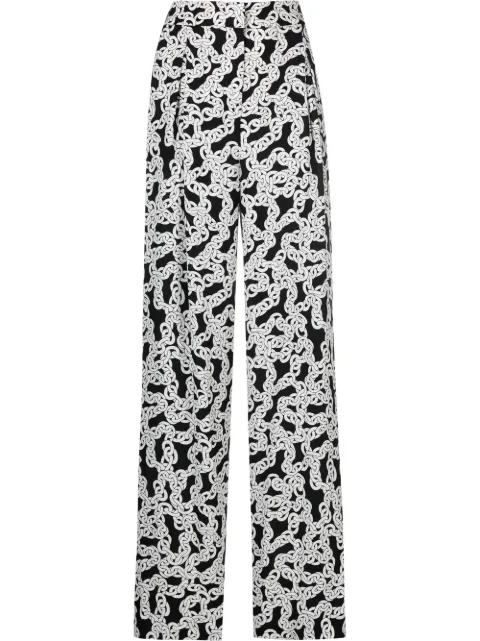 DVF Diane von Furstenberg Brooklyn straight-leg trousers Black DVFPL3Q006