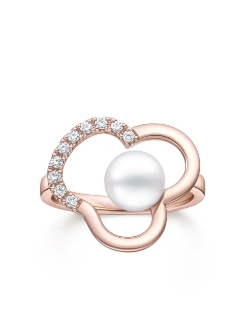 TASAKI 18kt rose gold Chants pearl and diamond ring Pink RPI4860S