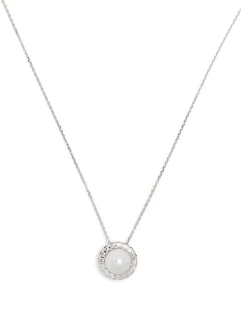 TASAKI 18kt white gold Akoya diamond necklace Silver P17050W