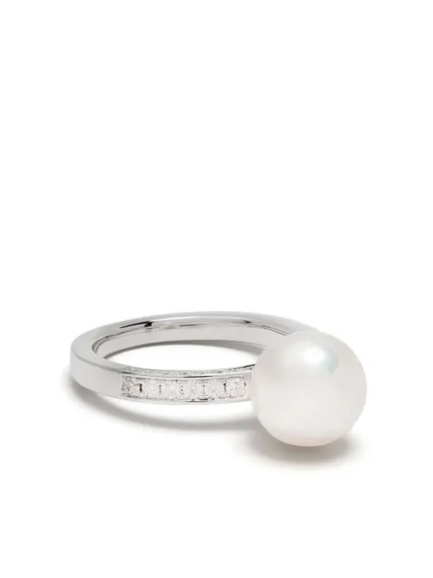 TASAKI 18kt white gold Akoya diamond ring Silver RPI4818W