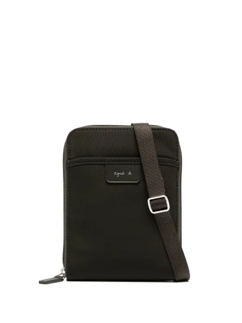 agnès b. logo-patch messenger bag Green O372VNR5