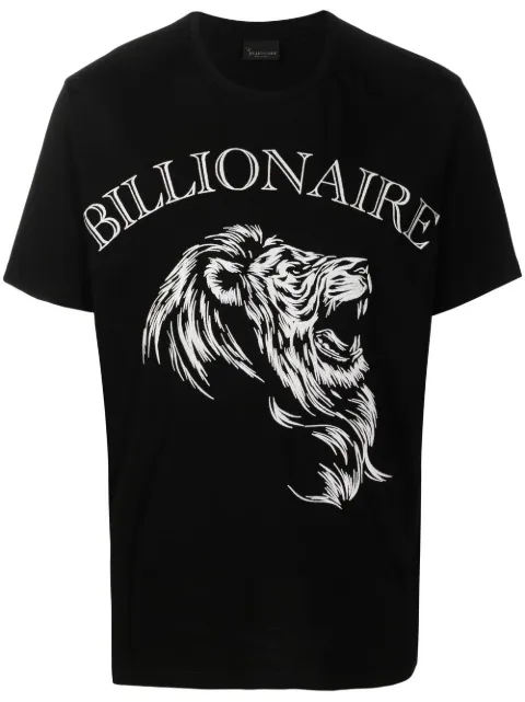 Billionaire graphic-print cotton T-shirt Black OABCMTK5790BTE004N