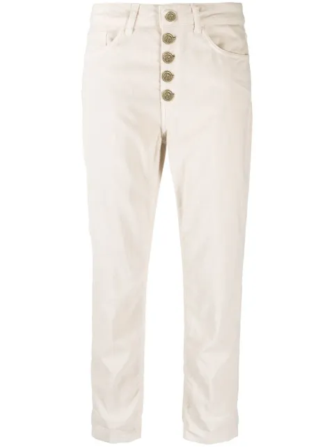 DONDUP cropped trousers Neutrals DP268BVS0030BM5