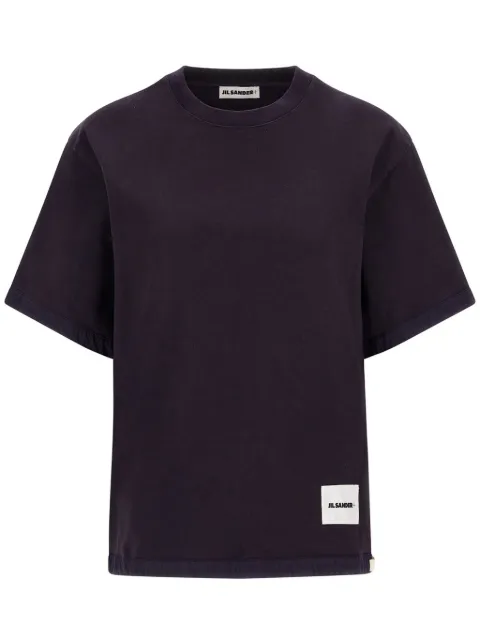 Jil Sander logo-patch T-shirt Black J40GC0010JTN030