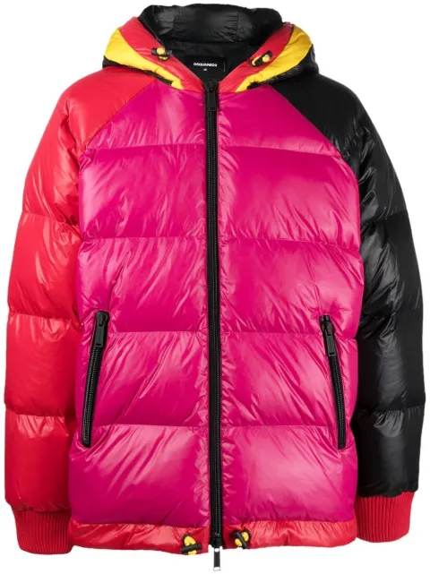 DSQUARED2 Kaban logo-print padded jacket Red S71AN0368S60518