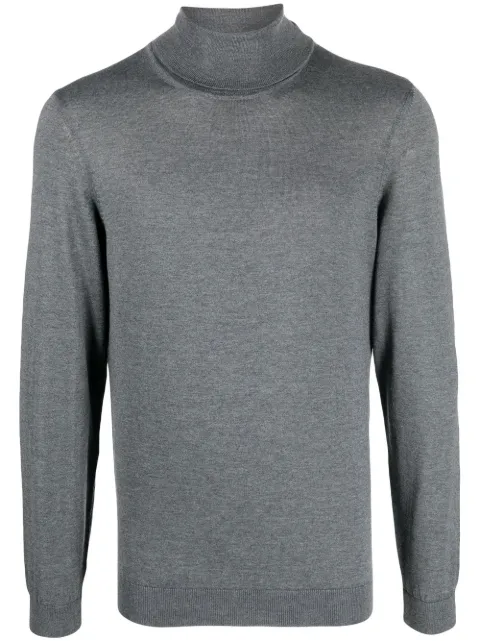 BOSS roll neck wool sweatshirt Grey 50468262