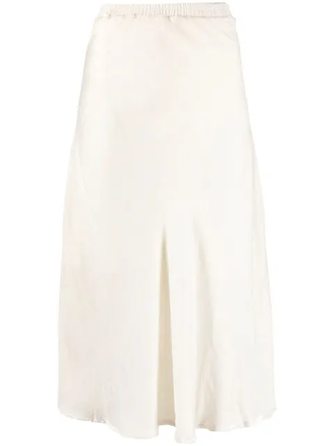 Gold Hawk high-waisted silk-blend skirt Neutrals GH4676