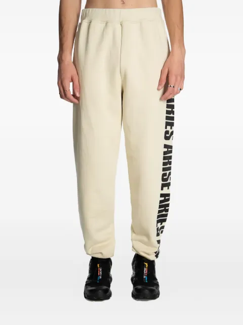Aries cotton track pants Neutrals FTAR30003
