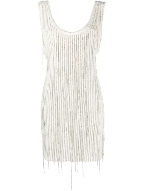 Philosophy Di Lorenzo Serafini crystal-embellished sleeveless dress White A04917102