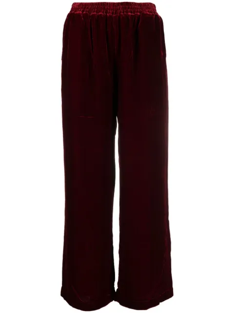 Gold Hawk velvet pants Red GH702