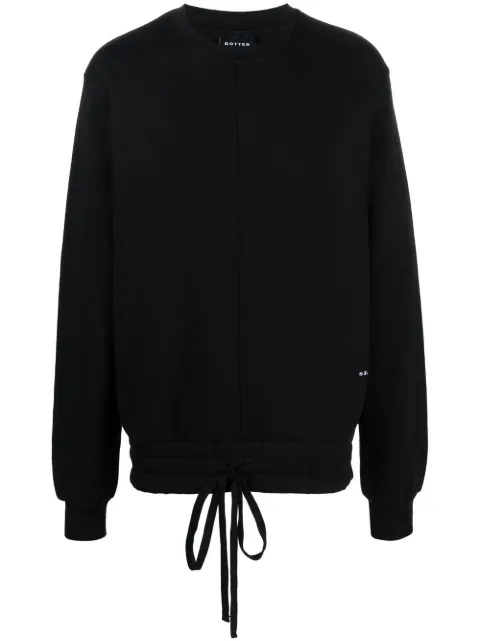 Botter logo-print long-sleeve sweatshirt Black 6010AJ006