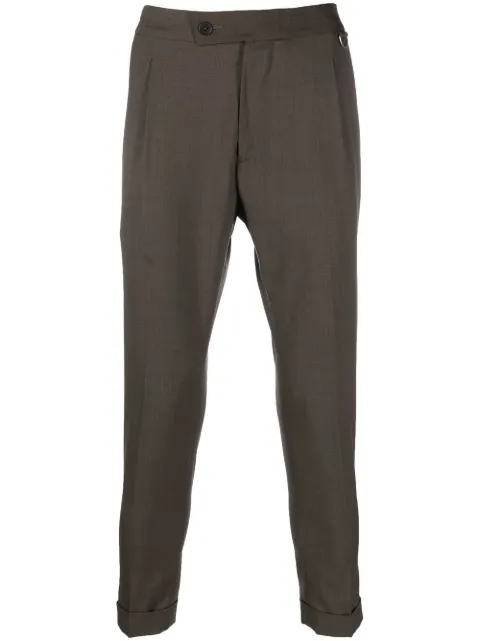 Low Brand straight-leg wool-blend trousers Brown L1PFW22236496
