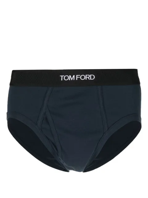 TOM FORD logo-waistband briefs Blue T4LC11040