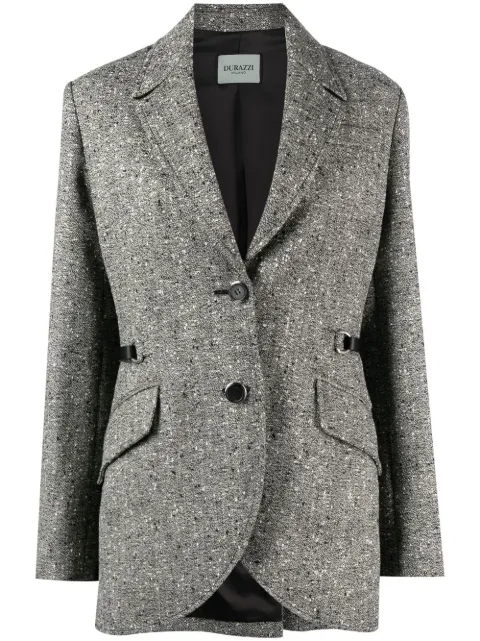 Durazzi Milano single-breasted blazer Grey 22A84DZD02C01