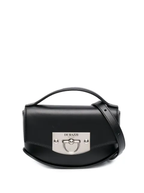 Durazzi Milano flip-lock leather shoulder bag Black B04MB