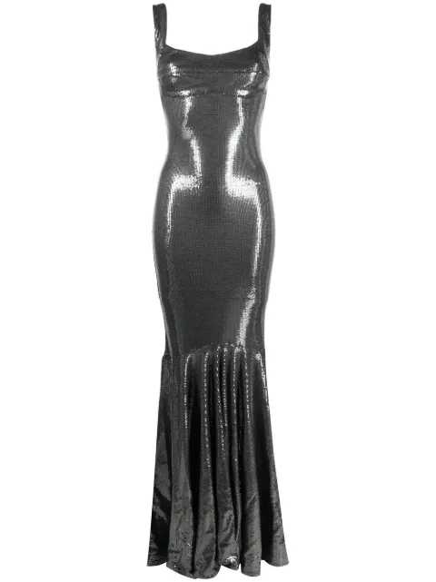 Atu Body Couture sequinned sleeveless gown Grey AT23101