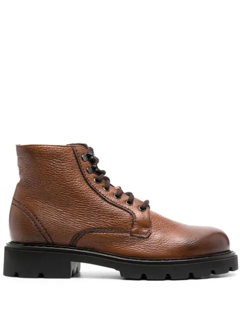 Casadei lace-up leather ankle boots Brown 27029LANTI