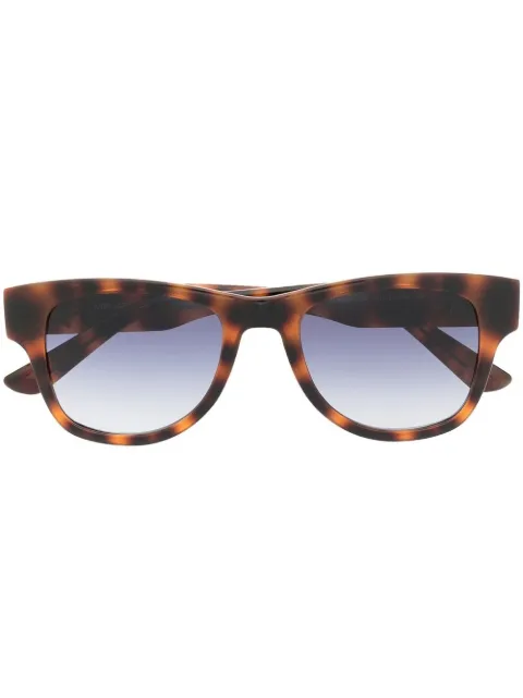 Karl Lagerfeld logo-plaque square-frame sunglasses Brown KL6088S