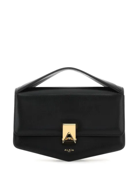 Alaïa logo-plaque leather shoulder bag Black 32AAAA1S01425CA212