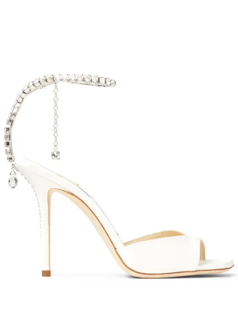Jimmy Choo Saeda sandals 100 White SAEDASANDAL100BBD