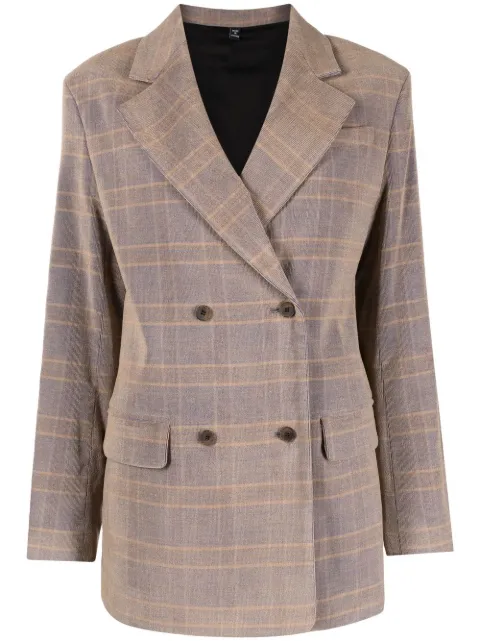 MCQ check print blazer Neutrals 702190RTB06