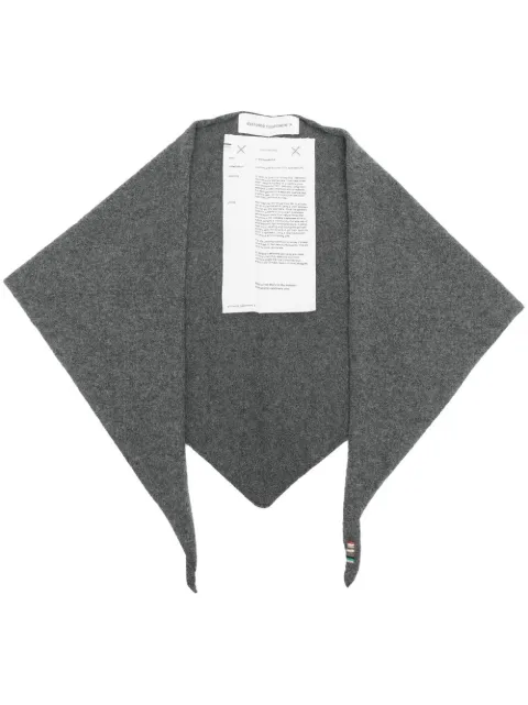 extreme cashmere knitted cashmere-blend scarf Grey 03509801FE10