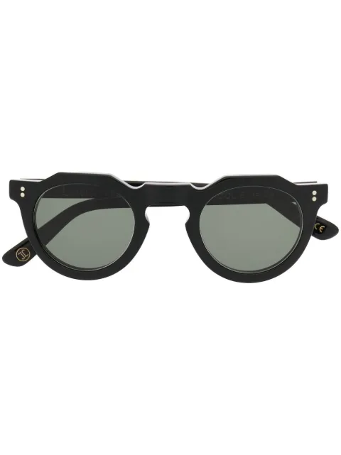Lesca Pica round-frame sunglasses Black PICA