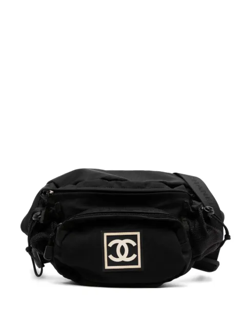 CHANEL Pre-Owned sport waist bag Black CHANELWAISTSPORTFANNYPACKRAREBLACKNYLON