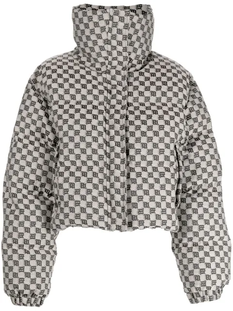 MISBHV monogram-pattern padded jacket Neutrals 3121W415
