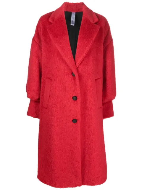 Hevo single-breasted button-up coat Red SANTACATERINAWC831
