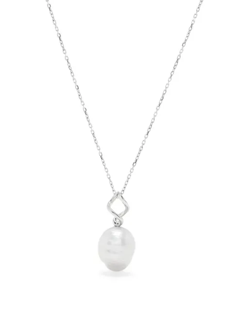 Maria Black Twister rhodium plating necklace Silver 300475AG