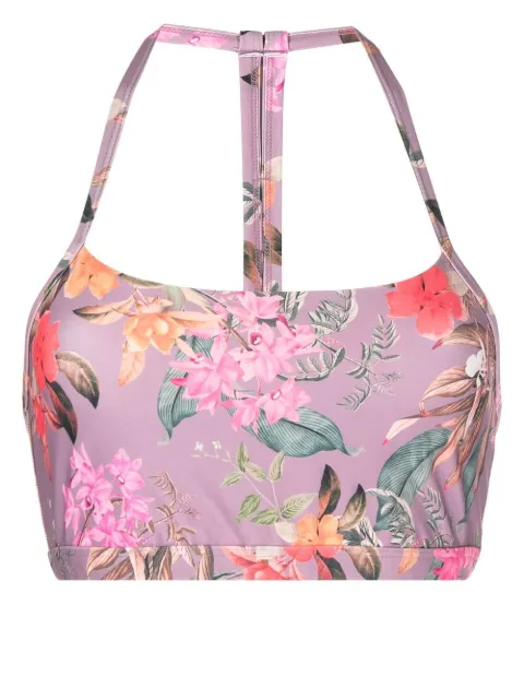 Beyond Yoga floral-print halterneck bralette Multicolour EL8272