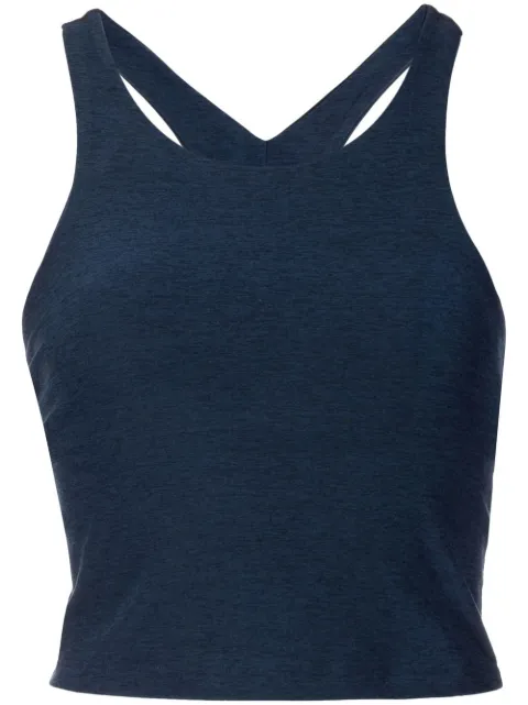 Beyond Yoga Focus cropped racerback tank Blue SD4584
