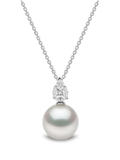 Yoko London 18kt white gold Starlight South Sea pearl and diamond necklace Silver QYP22677W