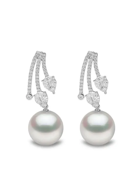 Yoko London 18kt white gold Starlight South Sea pearl and diamond earrings Silver QYE2271701