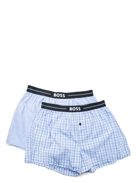 BOSS two-pack cotton boxer shorts Blue 50480056