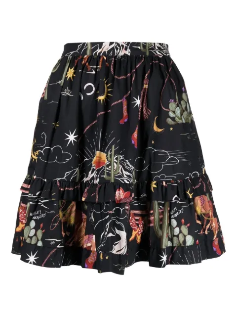Hayley Menzies Sundance mini skirt Black AW2200605WVSKBMT