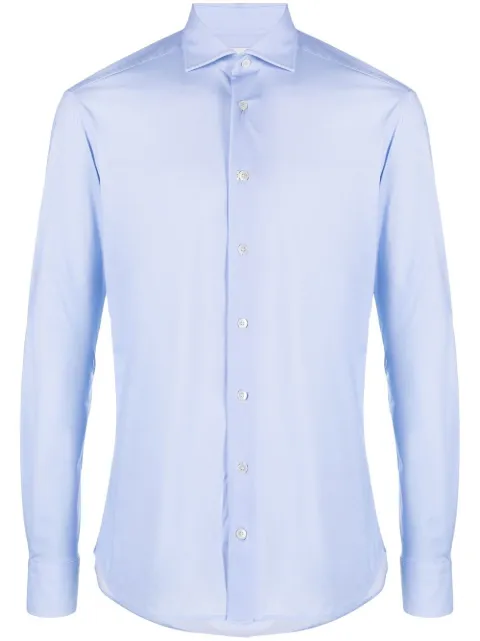 Traiano Milano classic button-up shirt Blue T1010311