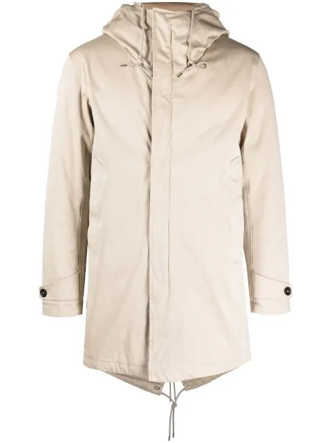 Ten C Core quilted duck-down parka Neutrals 20CTCUK03091A02105