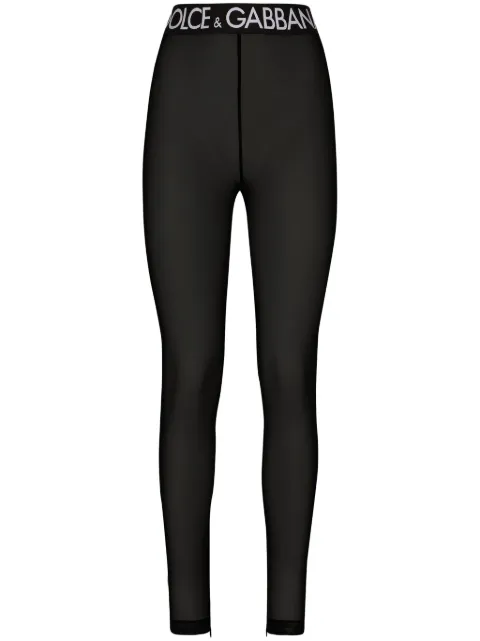 Dolce & Gabbana tulle leggings Black FTCKQTFLRDA
